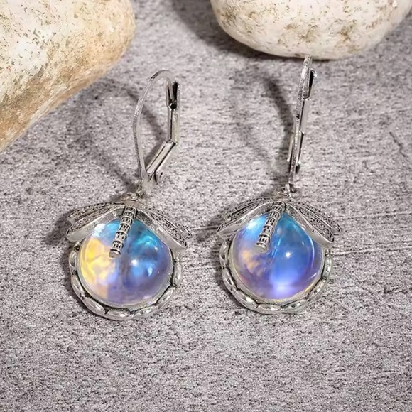 Silver Dragonfly Khalisa Earrings - Picture 2 of 8